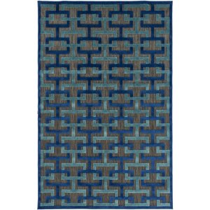 Vaught Black Indoor/Outdoor Area Rug