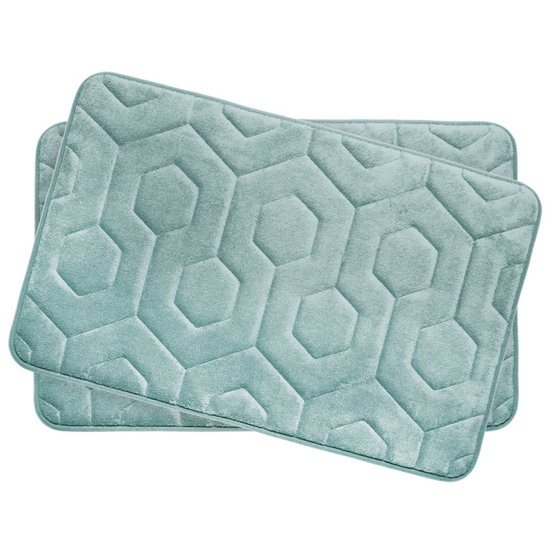 Hexagon Small Plush Memory Foam Bath Mat Reviews Joss Main Hexagon Small Plush Memory Foam Bath Mat