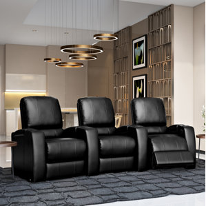 Storm XL850 Home Theater Lounger (Row of 3) by Octane Seating