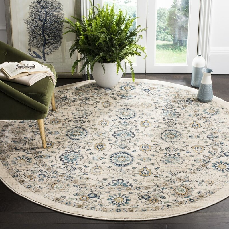 Montelimar Beige/Turquoise Area Rug & Reviews | Birch Lane