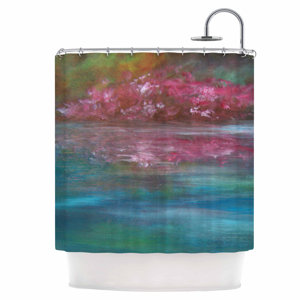 Boungainvillea Reflections Shower Curtain