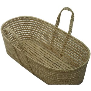 Palm Leave Moses Basket With Handles