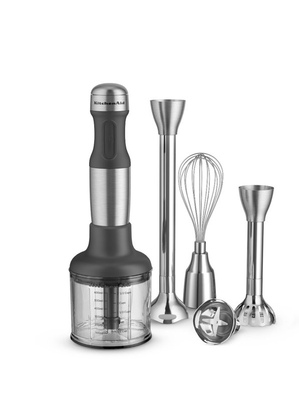 KitchenAid Stainless Steel 5Speed Immersion Blender with 2 Blending
