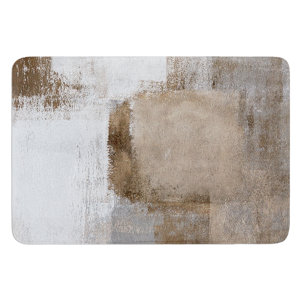 Calm and Neutral by CarolLynn Tice Bath Mat