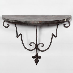 Half Circle Floating Shelf Wayfair Brieley Half Circle Wooden And Metal Wall Mounted Accent Shelf