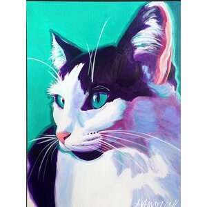 'Cat Kitty' Framed Painting Print