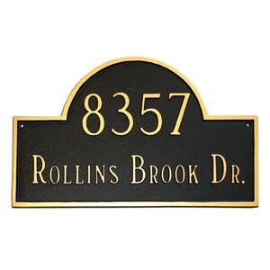 Classic 2-Line Address Plaque