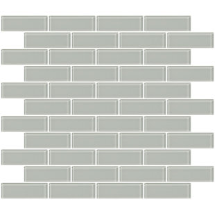 Light Gray Subway Tile 3x6 Wayfair 1 X 3 Gl Subway Tile In Light Gray