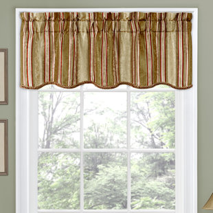 Striped Valances Kitchen Curtains You Ll Love Wayfair Ca Save To Idea Board