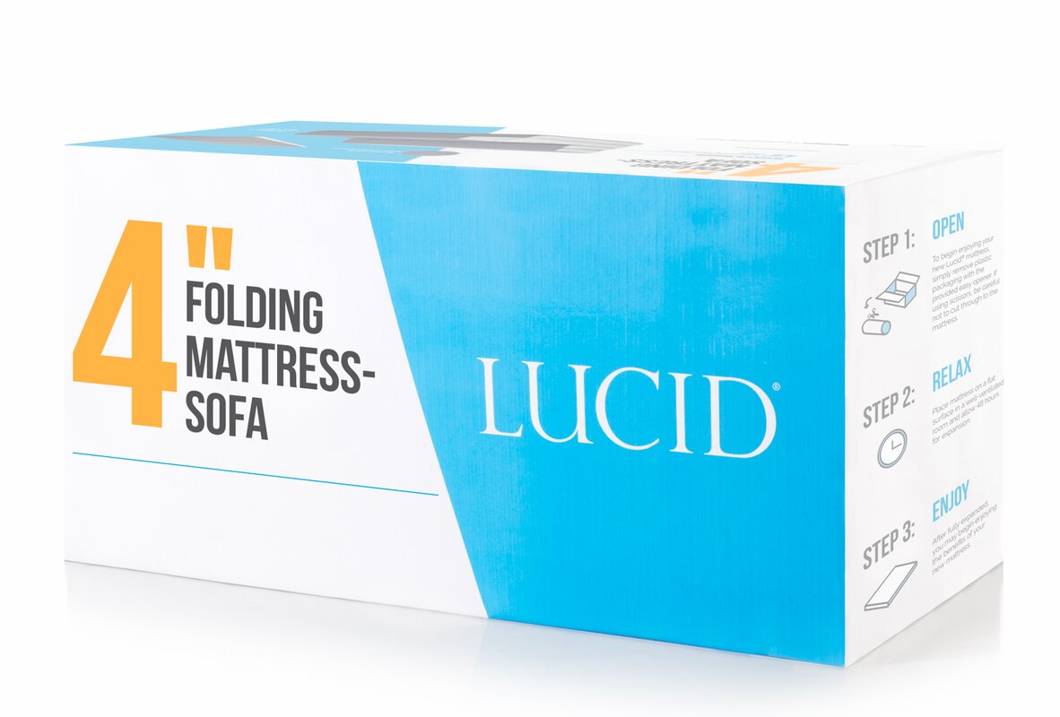 lucid 4 folding foam mattress