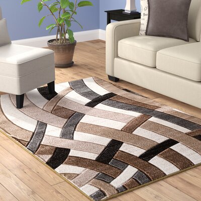 Abstract Brown & Tan Area Rugs You'll Love in 2019 | Wayfair