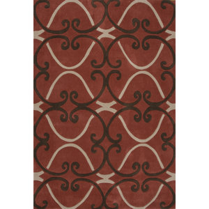 Chaya Polyester Hand Tufted Tandoori Spice Area Rug