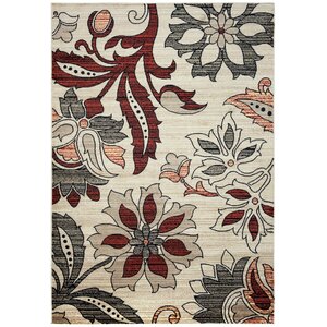 Culver Floral/Geometric Ivory Area Rug