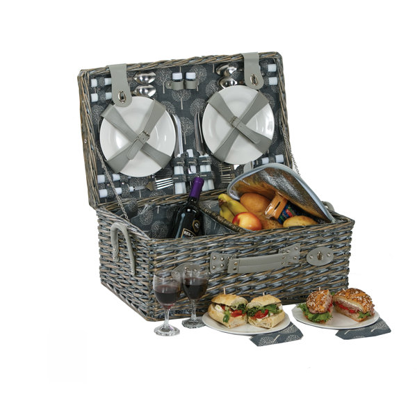August Grove 4 Person Picnic Basket Reviews Wayfair