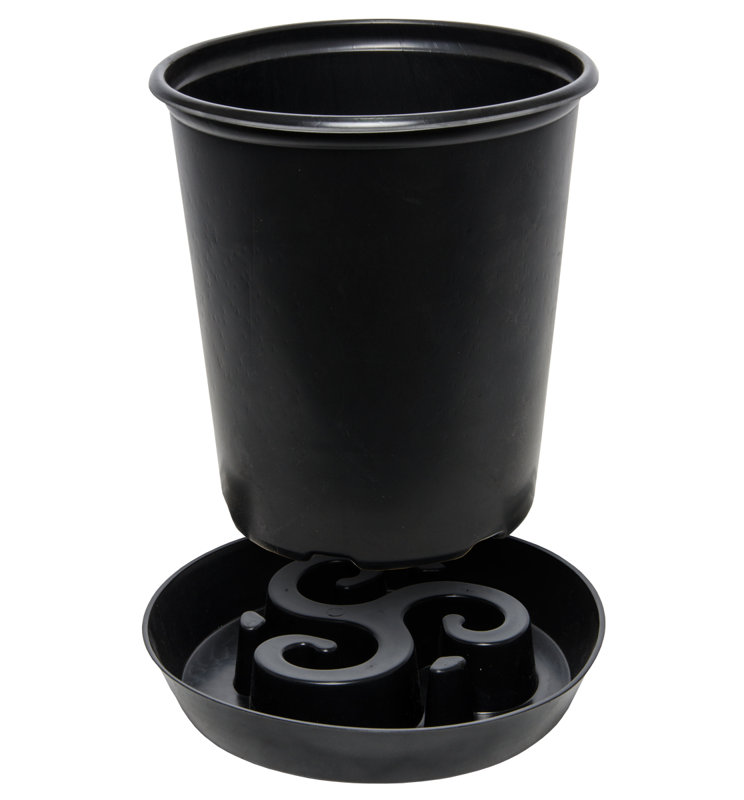 Hydrofarm Plastic Nursery Pot With Saucer Wayfair Plastic Nursery Pot With Saucer