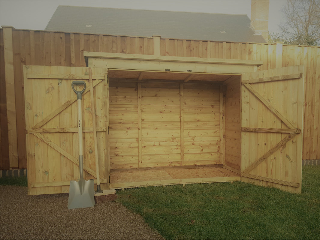 Empire Sheds Ltd 7 Ft. W x 4 Ft. D Wooden Bike Shed 