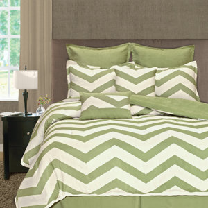 Palmetto Print Works Chevron 8 Piece Comforter Set
