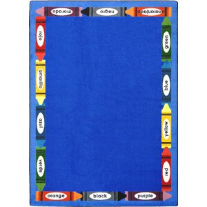 Hand-Tufled Blue Area Rug