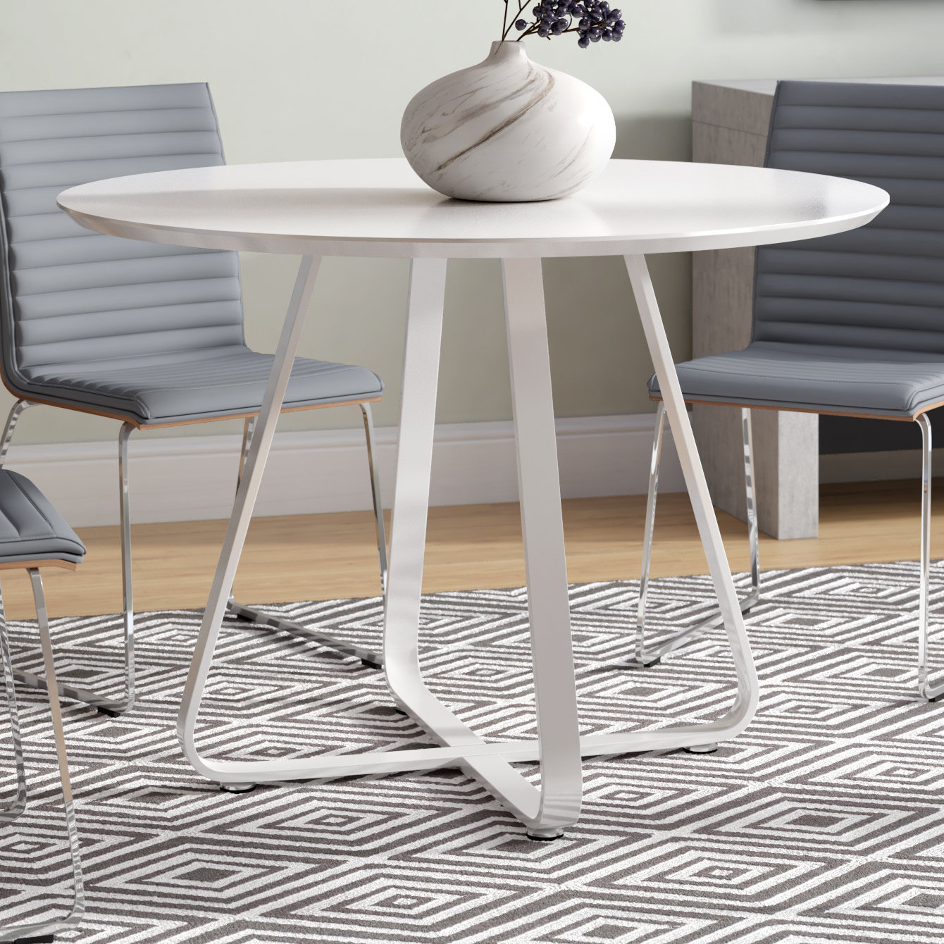 White High Gloss Dining Table Wayfair Tegan High Gloss Lacquer Dining Table
