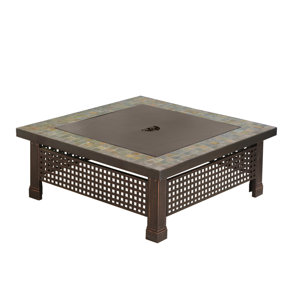 Bradford Steel Wood Burning Fire Pit Table