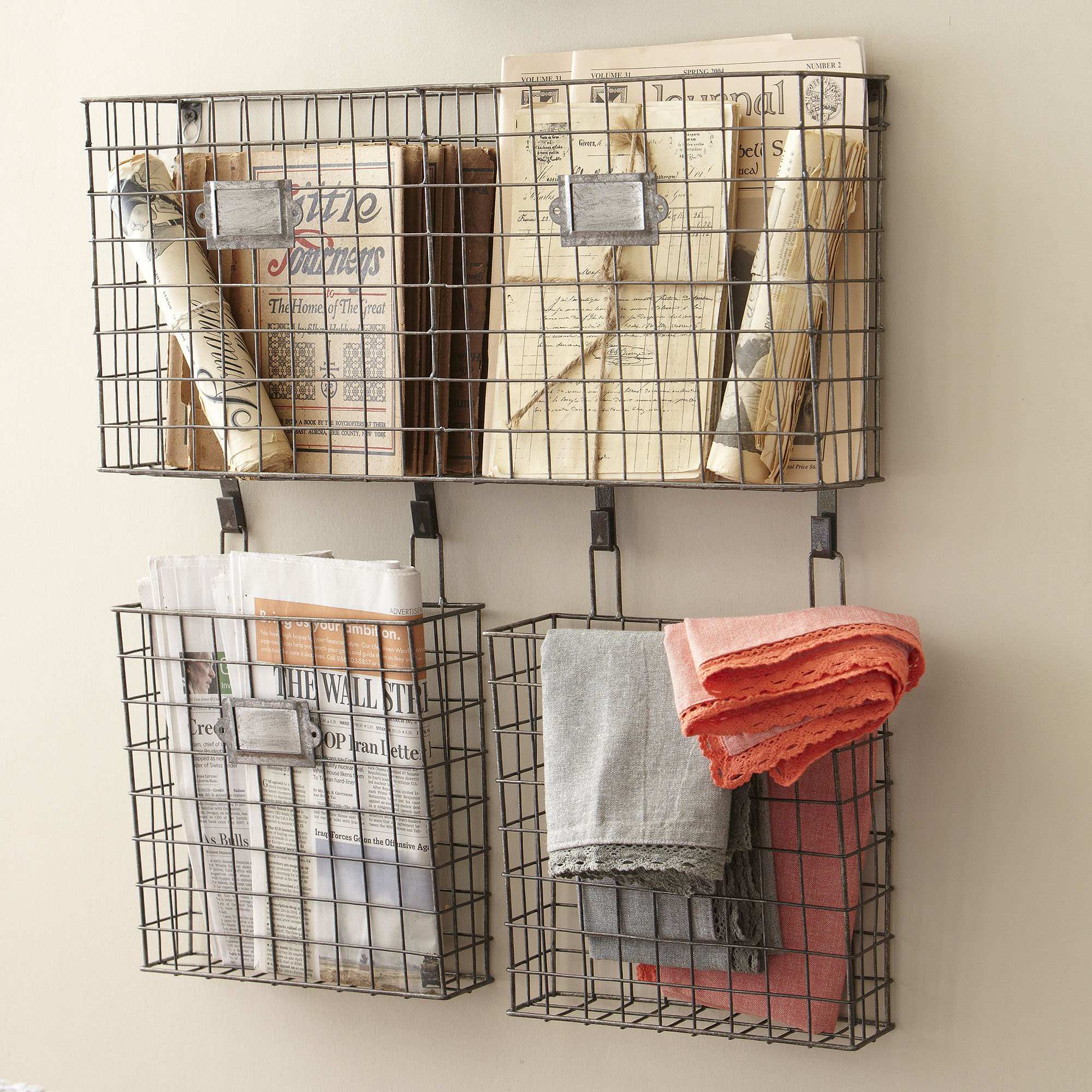 Gracie Oaks Omro 4 75 X 22 5 25 Wire Basket Wall Organizer Gracie Oaks Omro 4 75 X 22 5 25 Wire Basket Wall Organizer Reviews Wayfair