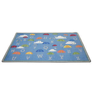 P Is for Parachute Blue Area Rug