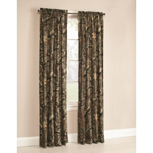 Nature/Floral Semi-Sheer Pinch Pleat Curtain Panel (Set of 2)