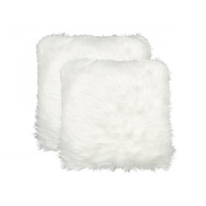 Sheba Faux Fur Throw Pillow (Set of 2)