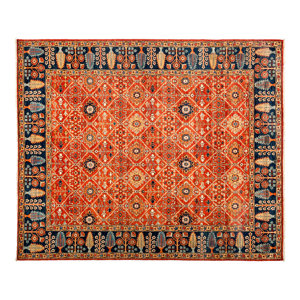 Ziegler Hand-Knotted Red Area Rug