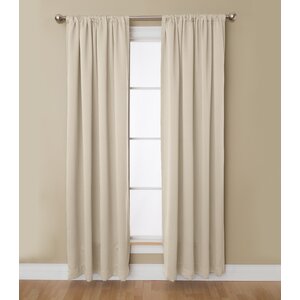 Nella Solid Grommet Single Curtain Panel