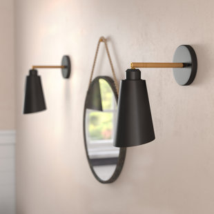 Black Sconces You Ll Love Wayfair Valmonte 1 Light Led Armed Sconce