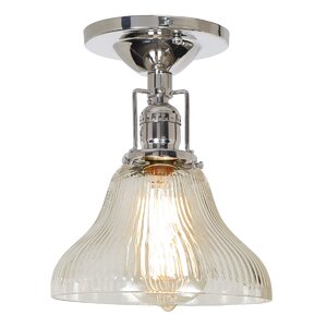 Edgar Bell 1-Light Semi Flush Mount