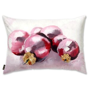 Pink Christmas Lumbar Pillow