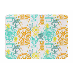Potted Florals by Jane Smith Bath Mat