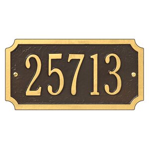 1-Line Wall Address Plaque