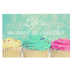 Beth Engel 'Life is as Sweet as Cupcakes' Doormat