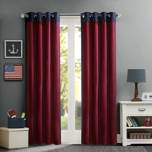 Annabella Solid Blackout Grommet Single Curtain Panel