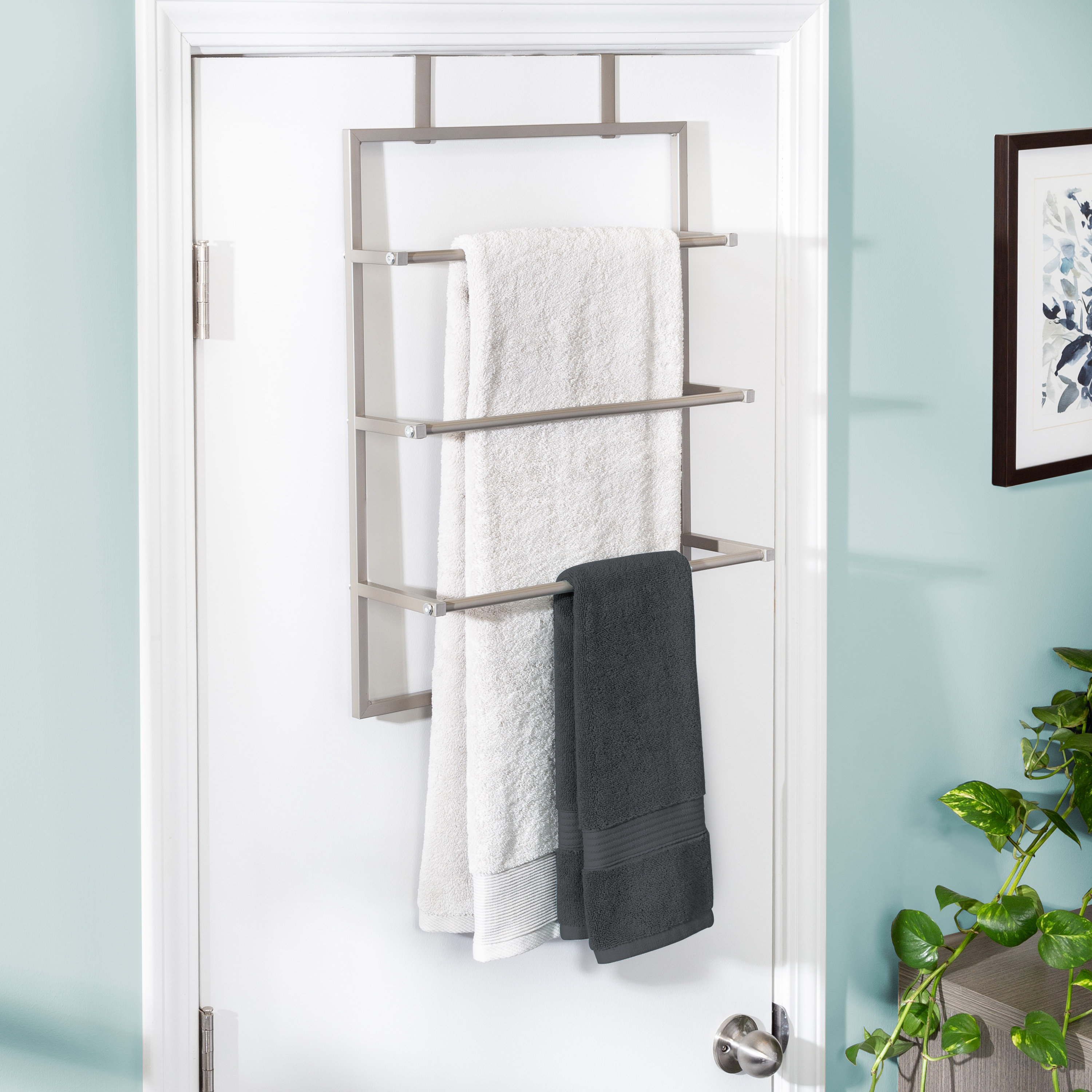 3 Tier Over The Door Steel Bathroom Free Standing Towel Rack 3 Tier Over The Door Steel Bathroom Free Standing Towel Rack