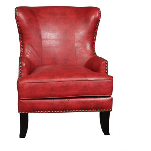 Red Wingback Accent Chairs You Ll Love Wayfair Quickview