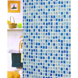 Mosaic Vinyl Shower Curtain