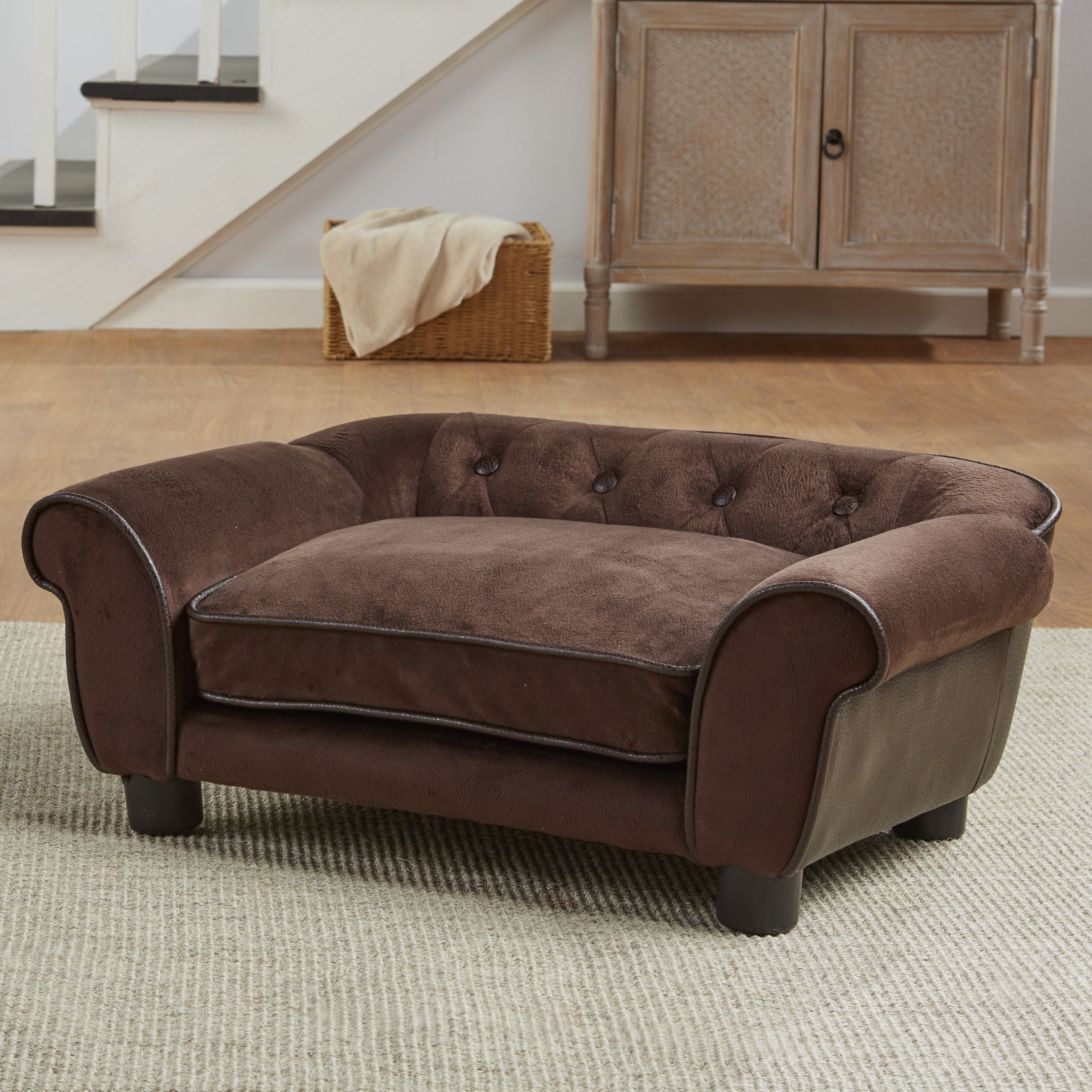 Lonnie Cleo Dog Sofa With Cushion