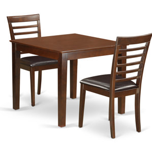 Oxford Faux Leather 3 Piece Dining Set..
