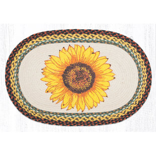 Sunflower Kitchen Rug Wayfair Sunflower Printed Area Rug