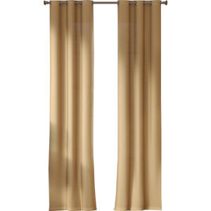 Obannon Solid Room Darkening Thermal Grommet Curtain Panels (Set of 2)