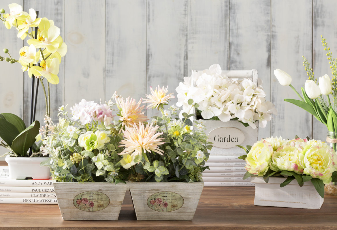 Bloomsbury Market Artificial Orchid Flowers in Pot & Reviews Wayfair