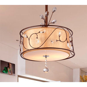 Angella 3-Light Drum Chandelier