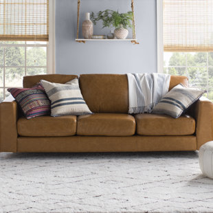 Tan Faux Leather Sofa Wayfair Quickview