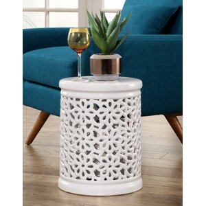 Burkholder Floral Cutout Garden Stool