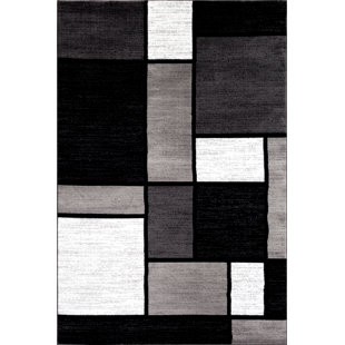 Modern Area Rugs Allmodern Lorenzo Gray Black Area Rug