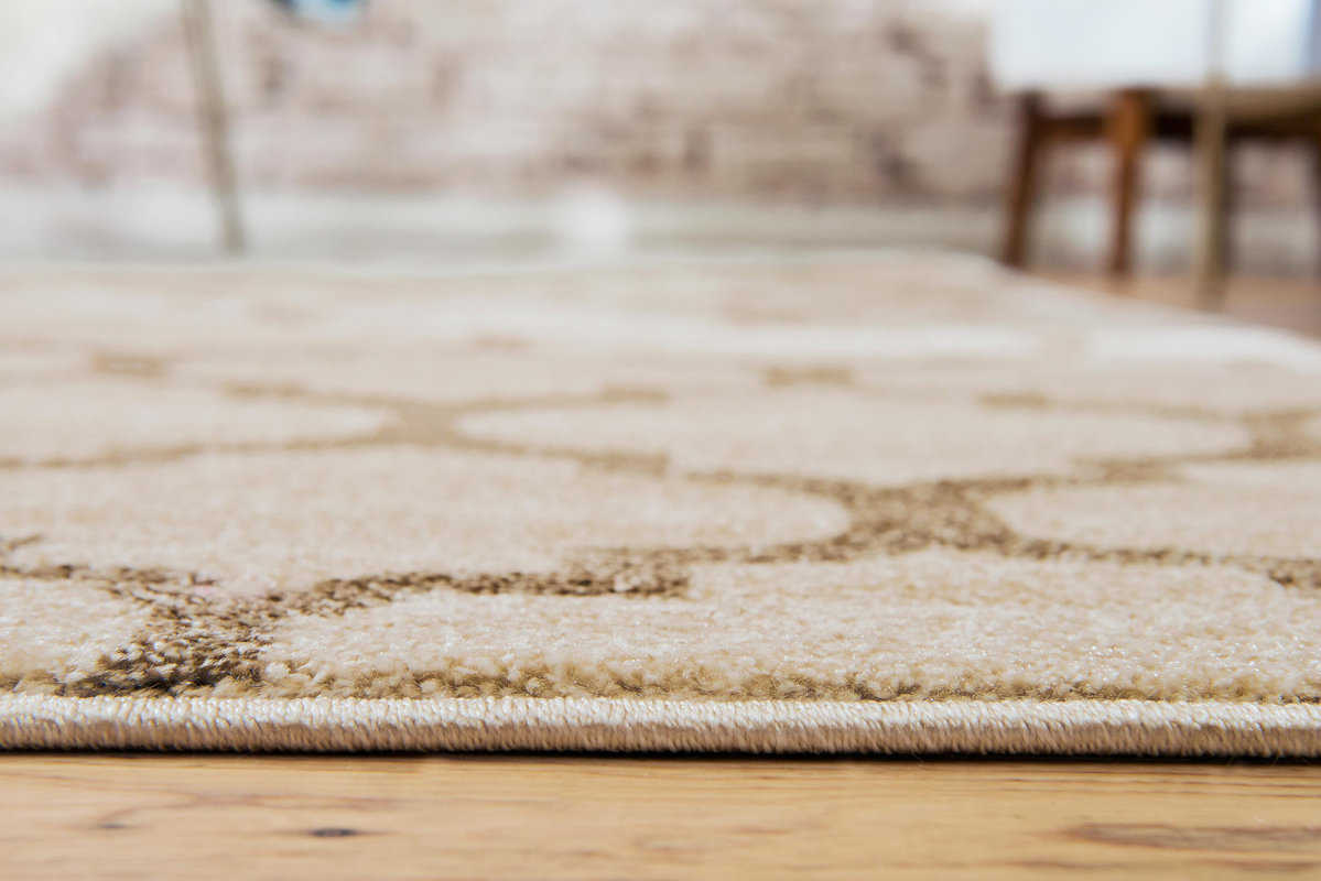 Charlton Home Moore Beige & Tan Area Rug & Reviews Wayfair